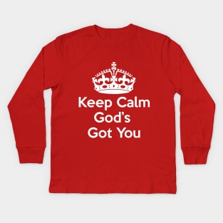 Keep Calm Christian Design Gifts Kids Long Sleeve T-Shirt